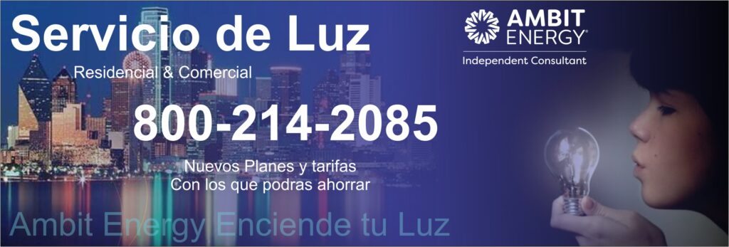 Electricidad residencial plano Tx Ambit Energy tiene las mejores tarifas para tu hogar llamanos para ayudarte con tu servicio de luz el mismo dia 8002142085